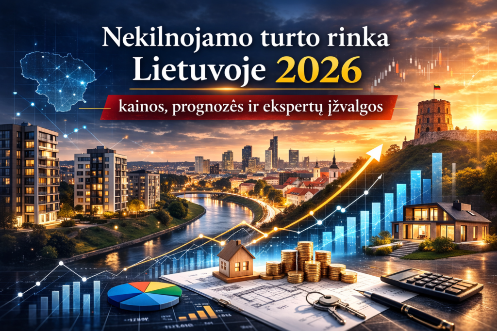 nekilnojamo turto rinka Lietuvoje 2026 grafikas
